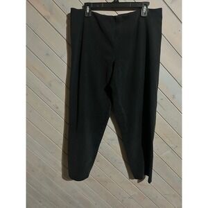 Eileen Fisher Black Pants Size L Classic Modern‎ Chic Career Casual